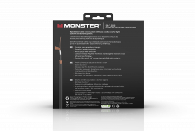MONSTER CABLE BASS - Kabel instrumentalny 6.4m