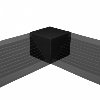 DNA ABC BK - Czarny narożnik akustyczny