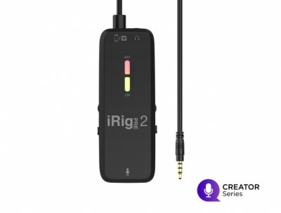 iK Multimedia iRig PRE 2 - Interfejs audio iOS/ Android/ DSLR