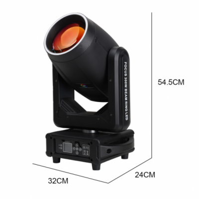 LIGHT4ME FOCUS 300W BEAM RING LED - Głowica ruchoma