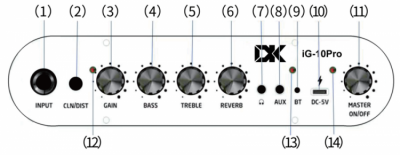 DK Technology iG-10Pro - Wzmacniacz do gitary elektrycznej