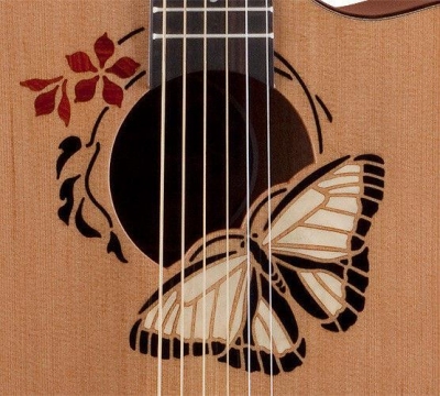 Luna Oracle Grand Concert Butterfly - gitara elektro-akustyczna-2658