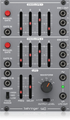 Behringer 140 DUAL ENVELOPE/LFO - Moduł syntezatora modularnego