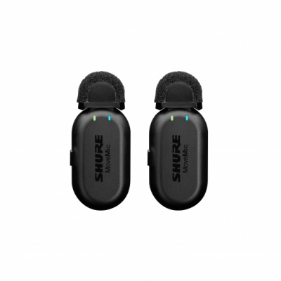 Shure MV-TWO-Z6 - Dwa bezprzewodowe mikrofony MoveMic MV-LAV, Case ładujący