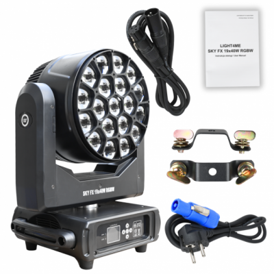 LIGHT4ME SKY FX 19x40W RGBW - Głowica ruchoma wash