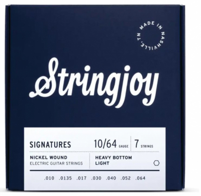 Stringjoy HVY107 SIGNATURES 10-64 7-str - Struny do gitary elektrycznej