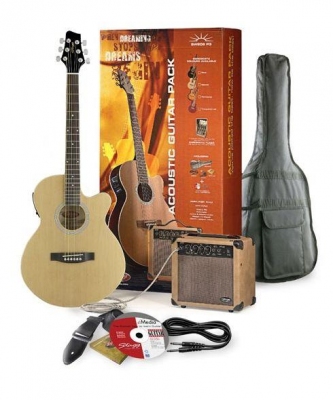 Stagg SW 206 N P3 - gitara elektro-akustyczna z wyposażeniem-1535