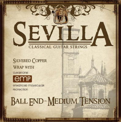 Cleartone struny do gitary klasycznej Sevilla Medium Tension Ball End