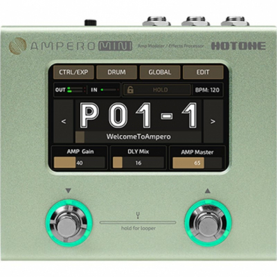 Hotone Ampero Mini (Matcha) - Multiefekt gitarowy