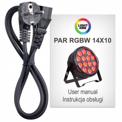 LIGHT4ME PAR RGBW 14x10 - reflektor sceniczny LED