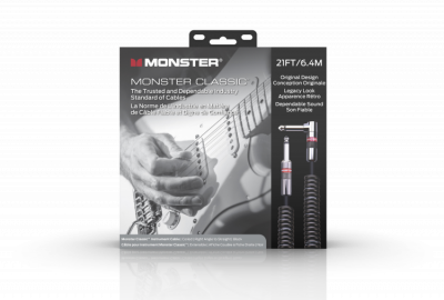 MONSTER CABLE CLASSIC - Kabel instrumentalny spiralny 6.4m
