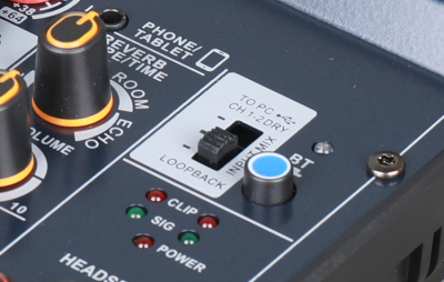 Soundsation MIOSTREAM6 - 6-kanałowy mikser z OTG, Bluetooth i kartą dźwiękową
