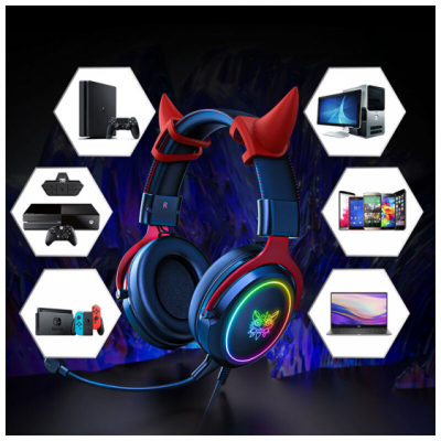 ONIKUMA X10 DEVIL - słuchawki gamingowe