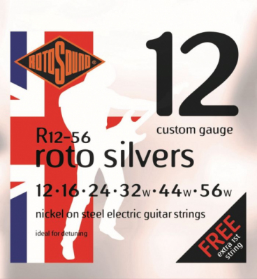 Rotosound R12-56 Silvers [12-56] niklowane struny do gitary elektrycznej