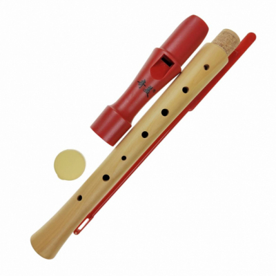 Kera Audio QM8A-28G-Red - Flet prosty drewniany sopranowy