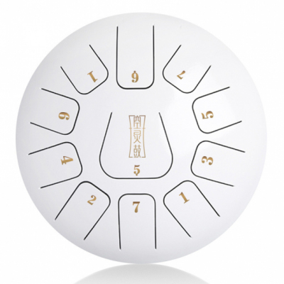 Hluru-Wangyou THF11-10 White - Tongue Drum 10