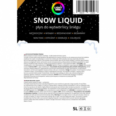 LIGHT4ME - Płyn do wytwornic śniegu 5L
