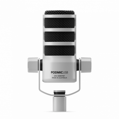 RODE PodMic USB White - Mikrofon Dynamiczny Podcast biały