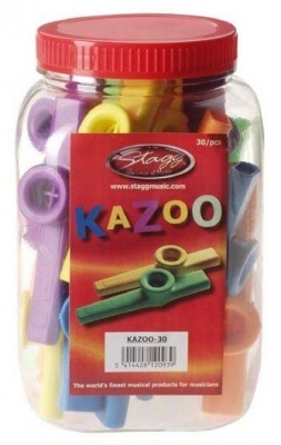 Stagg KAZOO 30 - kolorowe kazoo, opakowanie 30 szt.-223