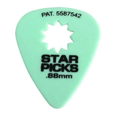 Cleartone kostka do gitary STAR PICKS 0.88 zielona
