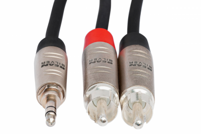Hosa - Kabel PRO TRS 3.5mm - 2 x RCA 1.8m