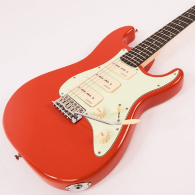 Vintage V6PFR - Gitara Elektryczna Firenza Red