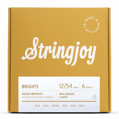 Stringjoy BB1254 Struny do gitary akustycznej BRIGHTS 80/20 Bronze 12-54