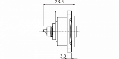 Roxtone RF2D-B-RD - Gniazdo typu RCA