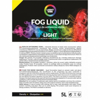 LIGHT4ME - płyn do dymu mgły dymiarki light 5L