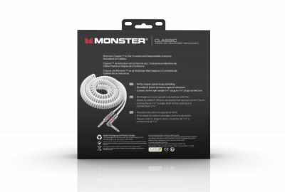 MONSTER CABLE CLASSIC - Kabel instrumentalny spiralny 3.6m