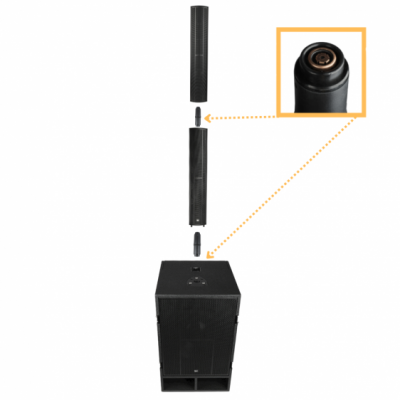 V-TONE BOOSTER 18 - System aktywny słupkowy 1400W