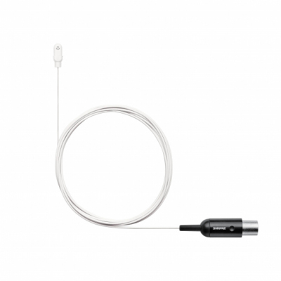 Shure DL4W/O-MTQG-A - Mikrofon przypinany Duraplex, dookólny, złącze MTQG, kolor biały