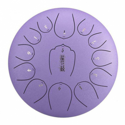 Hluru-Huashu THL13-12-Lavender - Lotus tongue drum 12