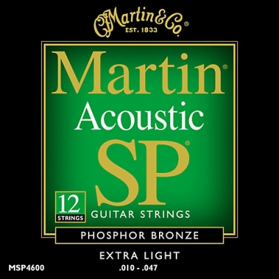 Martin MSP-4600 Phosphor Bronze 10-47 - struny do gitary akustycznej 12str