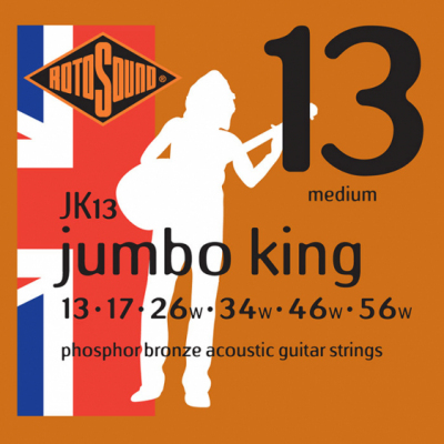 Rotosound JK13 [13-56] brąz fosforowy struny do gitary akustycznej