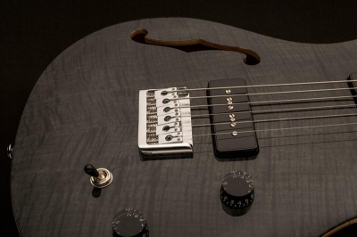 PRS 2017 SE 277 Semi-Hollow Soapbar Gray Black - gitara elektryczna-5566
