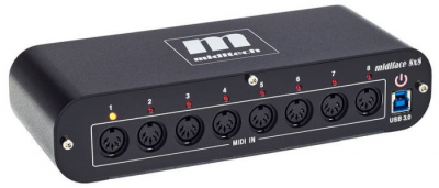 MIDITECH MIDIFACE 8x8 - Interfejs MIDI/USB