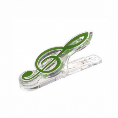 KERA AUDIO CLIP CLEF zielony - klips klucz wiolinowy zielony