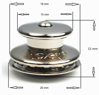 LOXX Music Box Acoustic Nickel - Zaczepy paska Strap Lock