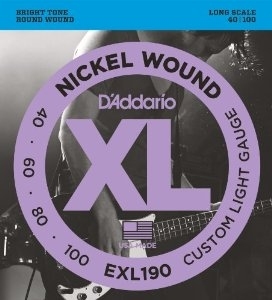 D'Addario EXL190 40-100 - struny do gitary basowej