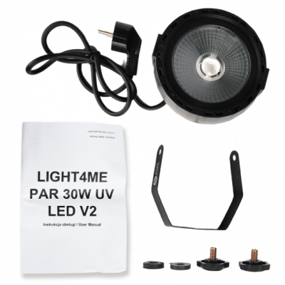 LIGHT4ME PAR 30W UV LED V2 - reflektor ultrafioletowy