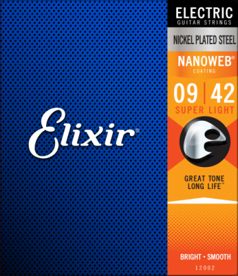 Elixir Nanoweb SUPER LIGHT 9-42 - struny do gitary elektrycznej