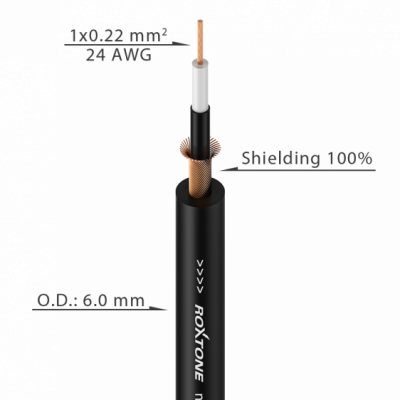 Roxtone SGJJ110L1 - Kabel instrumentalny 1m