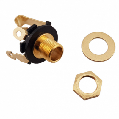 ST Professional ST-P 1JP-009O - Gniazdo panelowe Jack 6,35 mm Mono TS do gitary