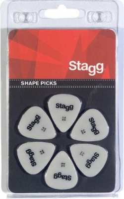 Stagg SPSTD X6-0.60 - kostki gitarowe-5677