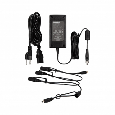 Shure PS 124L-E - zasilacz PS45E z 4 kablami dystrybucji zasilania (z zabezp.)