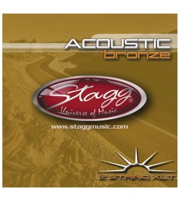 Stagg AC 12 ST BR - struny do gitary akustycznej, dwunastostrunowej-139