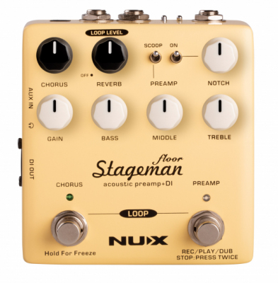 NUX NAP-5 STAGEMAN FLOOR - Preamp akustyczny z looperem