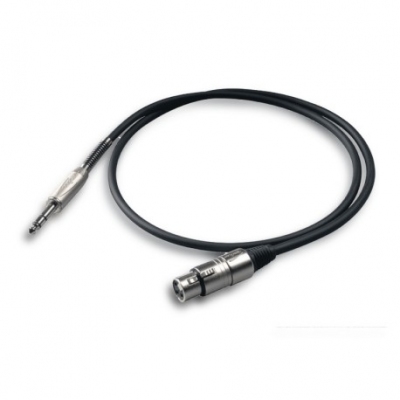 Proel BULK210LU2 Kabel mikrofonowy stereo jack - XLR F 2m
