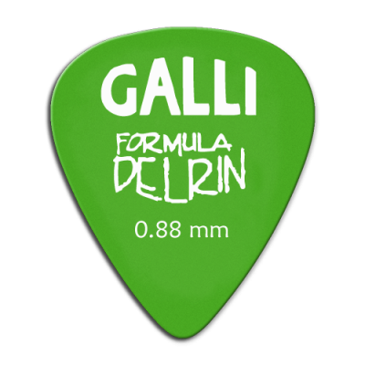 Galli Delrin D-51Y - kostki gitarowe 0,88 mm, 12 szt.